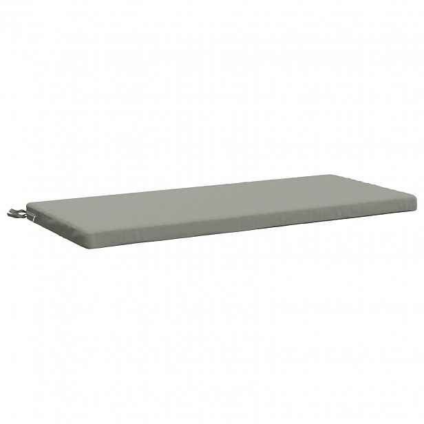 vidaXL Polštář na lavici SOEST 100% polyester Šedá 110 x 50 x 5 cm