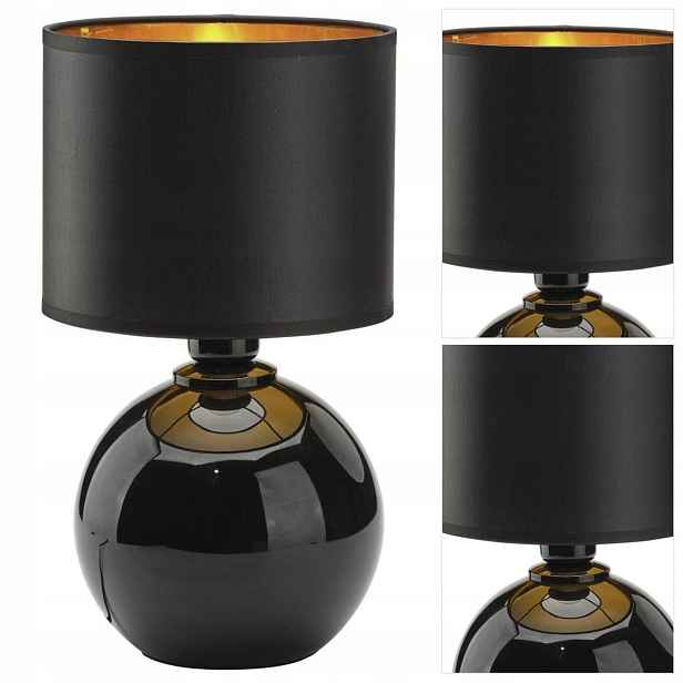 Černá stolní lampa Palla je moderní v jídelně u stolu Tk Lighting