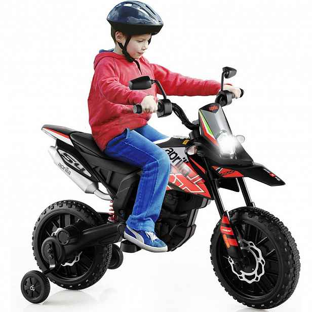COSTWAY DĚTSKÁ ELEKTRICKÁ MOTOCYKL 12V Červená