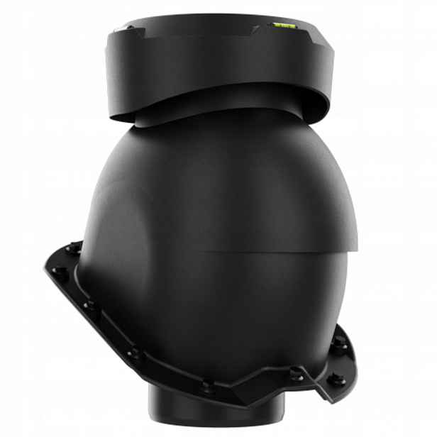 Krbový kanalizační ventilátor fi110 Trapez T18 Černý Ral 9005