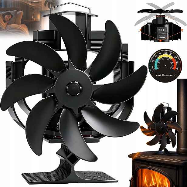 Krbový Ventilátor Poháněný Teplem, Pecní Ventilátor Trubky