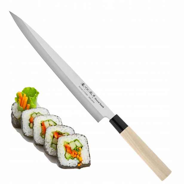 Satake nůž S/d 420J2 Levostranný japonský Nůž Sashimi Yanagiba na sushi 27 cm