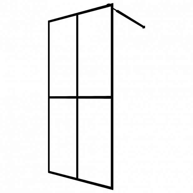 vidaXL Zástěna do průchozí sprchy mléčné tvrzené sklo 140 x 195 cm