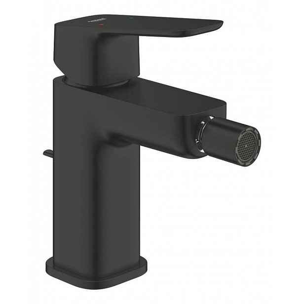 Bidetová baterie Grohe Cubeo s výpustí černá matná 1018102430