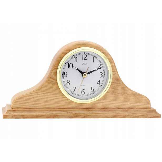 Dřevěné Světle Hnědé Tiché Krbové Hodiny Napoleon Jvd HS2007.1 25 cm