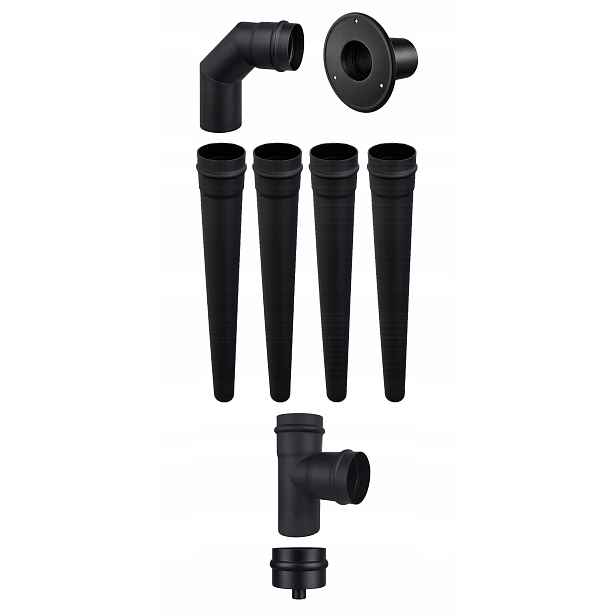 Komínový Set Darco Pro Peletová Kamna Pelet Fi 80 4 M, Komínový Set