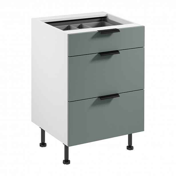 Kuchyňská skříňka SORENTO D60S3 AX -  bílá Zelená