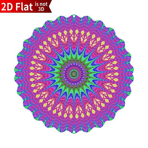 TEMU 1 ks Kovový Větrník Vhodný pro Ženy - 1 ks 3D Závěsný Mandala Oko Zla s Lopatkami, Venkovní/Indoor Dekorace pro Zen, Balkon - Kovový Mandala