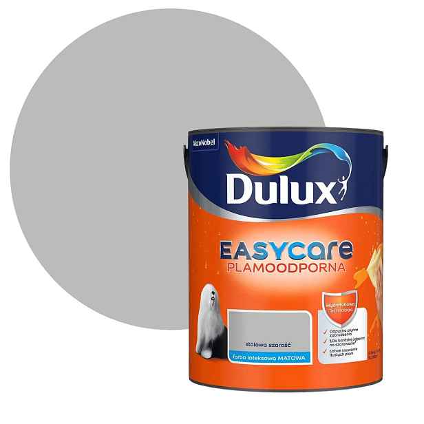 Dulux Easycare Barva Odolná Proti Skvrnám Ocelová šedá 5L
