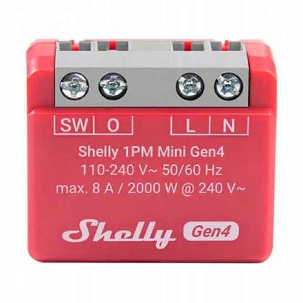 Ovladač Shelly 1PM Mini Gen4 Zigbee/Matter