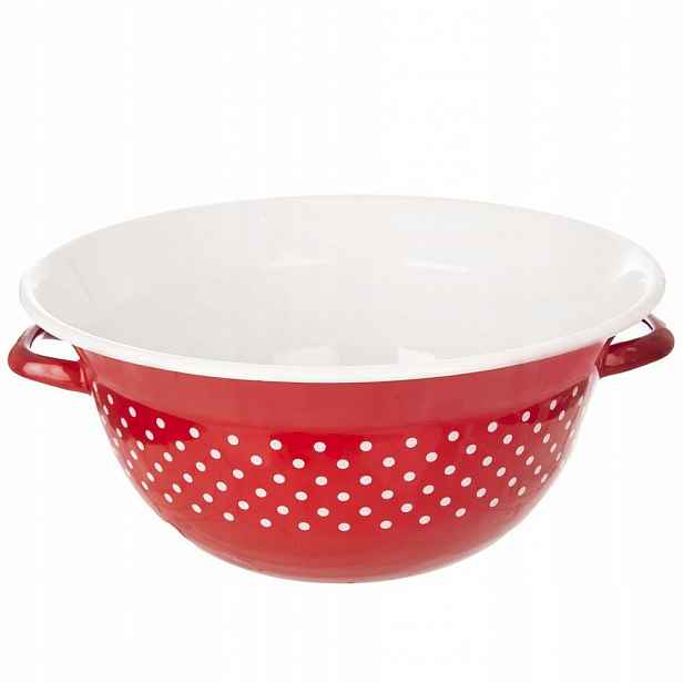 Smaltovaná kuchyňská mísa na míchání těsta, salátů, 34 cm, 9 l