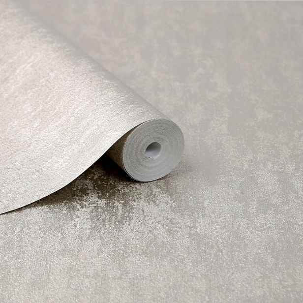 Zlatá Tapeta S Efektem Betonu, Metalická, Vinylová