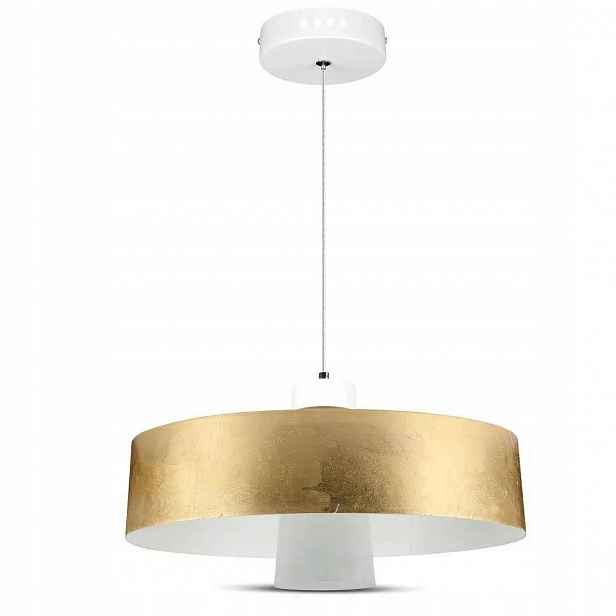 Dekorativní Závěsná Lampa Klosz Zlatý Lustr 400lm 4000K V-tac Fi 34cm