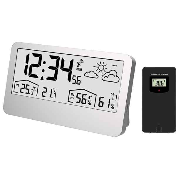JVD RB3407.2 - Moderní budík s meteostanicí