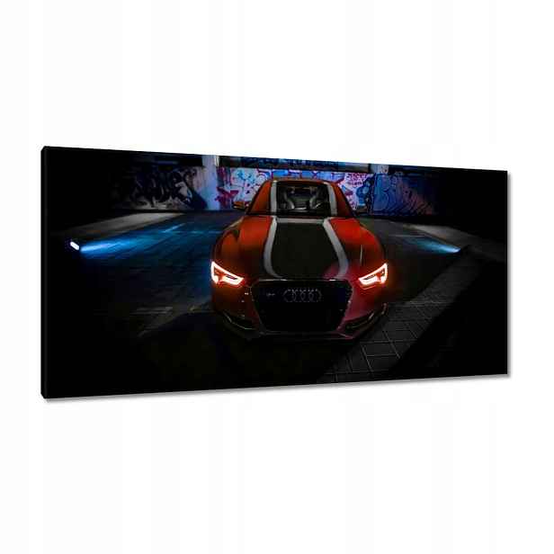 Obrazy 115x55 Červená Audica Audi