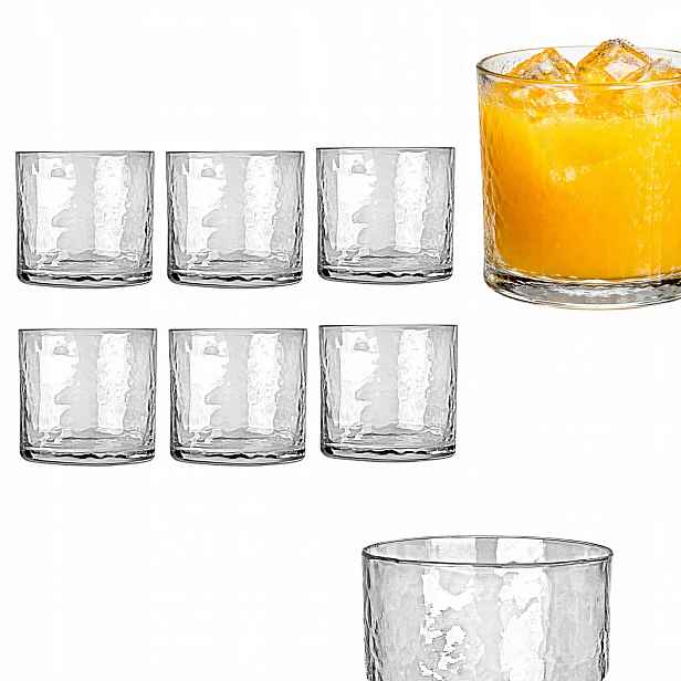 Sada Sklenic Na Whisky Vodu 380 ml 6 ks Dekorativní skleněná Sada