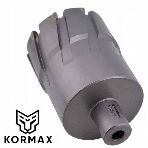 Trepanační fréza s karbidem 60 x 50 mm vrták 60 x 50 Weldon Kormax