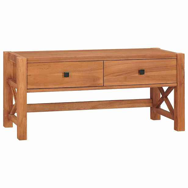 vidaXL TV stolek 100 x 40 x 45 cm teakové dřevo