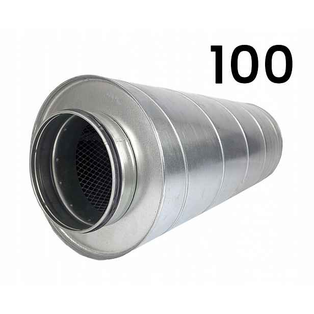 Tlumič kanálový akustický, pozinkovaný, fi 100 600 mm TP100L600