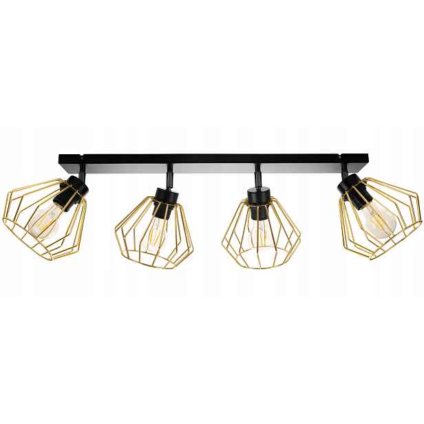 Závěsná Stropní Lampa Lustr Zlatý Stropní Svítidlo Led