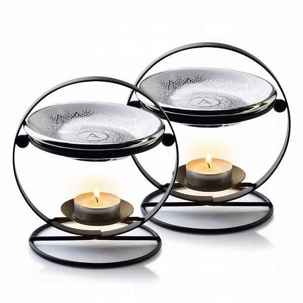 Aromalampa Keramický Aromaholik stojan na oleje a vosky 2 ks