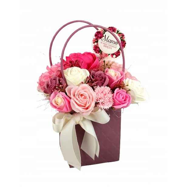Flower Box Velká kabelka Dárek Svátek Matek Matek Nápis výběr