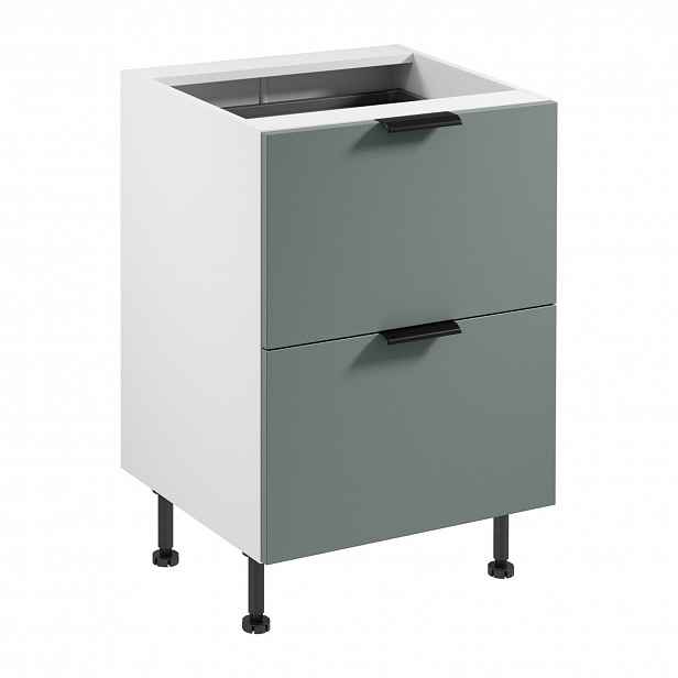 Kuchyňská skříňka SORENTO D60S2+1 AX -  bílá Zelená