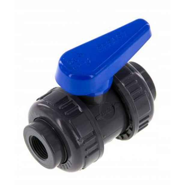 Kulový kohout Pvc-u pro vodu, Rp 1 1/2", PN16