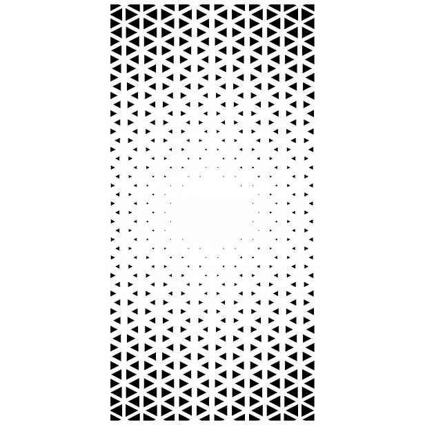 Omítací Šablona LuxBud Panel 62 Dekorativní omítkový vzor 92x44 cm