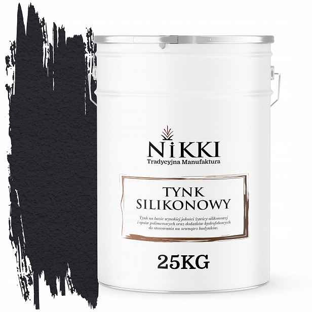 Silikonová Omítka Fasádní Černá Hluboká 9005 25KG Zrno 3.0mm