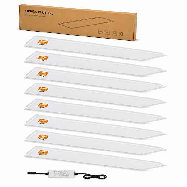 Stropní Led panel 50W Zapuštěné svítidlo 119,5 x 29,5 cm Stropní Svítidlo 4500lm Orega