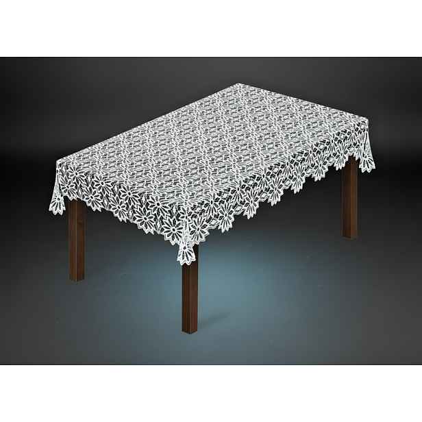 Žakárový ubrus NICKSON 150x100 cm bílá MyBestHome