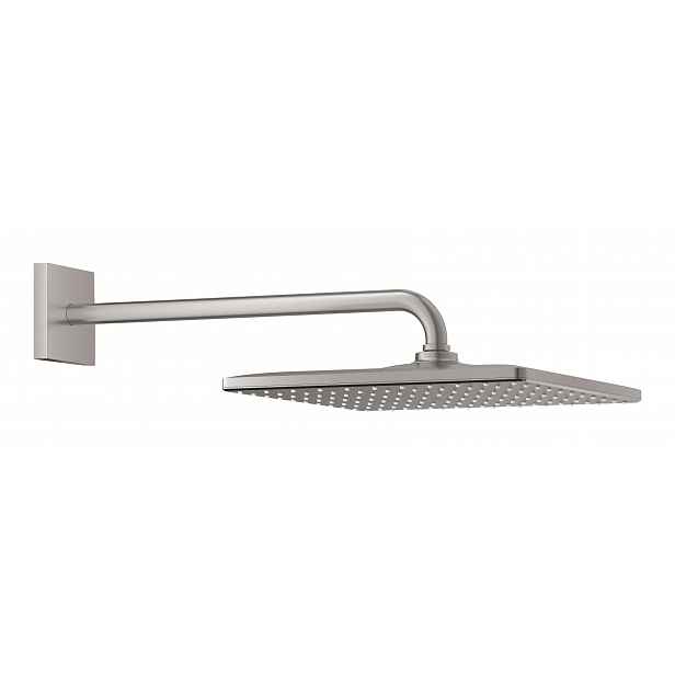 Grohe Rainshower - Hlavová sprcha 310 Mono Cube 9,5 l/min, 1 proud, sprchové rameno 42 cm, supersteel 26564DC0