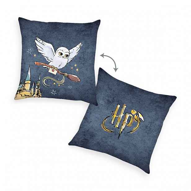 Herding Polštářek Harry Potter šedá, 40 x 40 cm