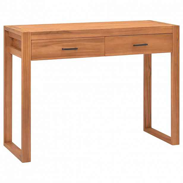 vidaXL Psací stůl se 2 zásuvkami 100 x 40 x 75 cm teakové dřevo