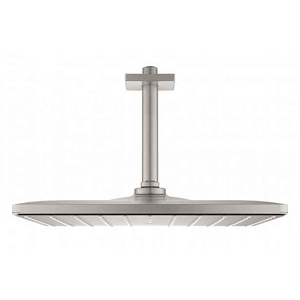Grohe Rainshower - Hlavová sprcha 310 Mono Cube 9,5 l/min, se stropním ramenem, supersteel 26566DC0