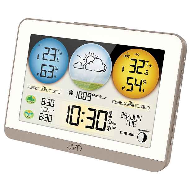 JVD RB3409 - meteorologická stanice se stálým osvětlením displeje