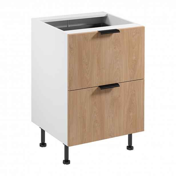 Kuchyňská skříňka SORENTO D60S2+1 AX -  bílá Puccini