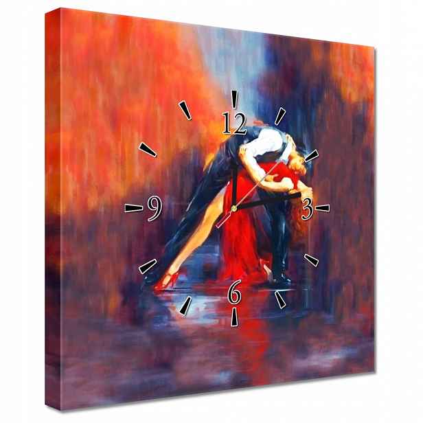Nástěnné hodiny 40x40 Vášnivý tanec
