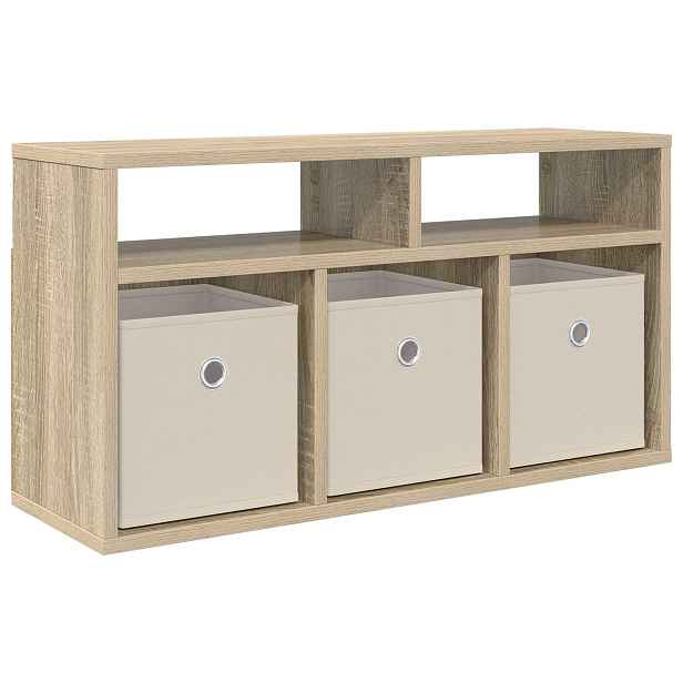 vidaXL Nízký skříň se zásuvkou Sonoma dub 72 x 22,5 x 38 cm