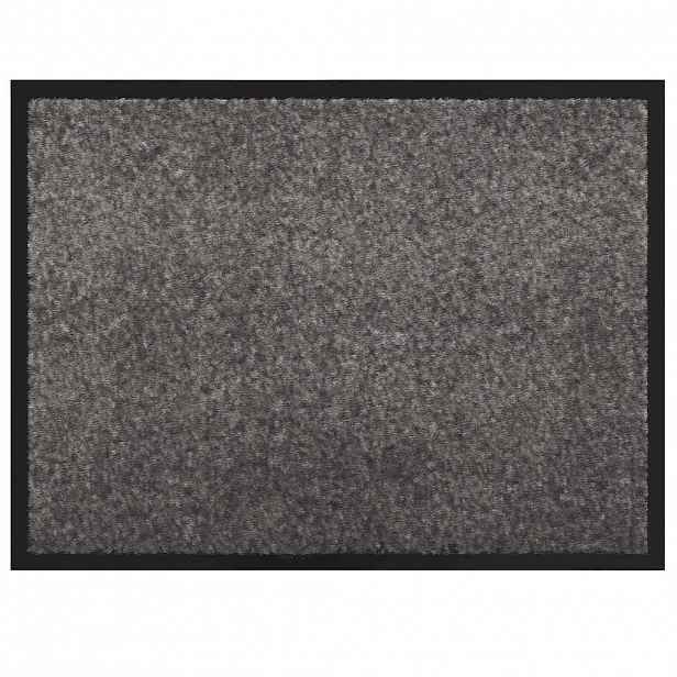 vidaXL Rohož Světle šedá 60 x 80 x 1.2 cm Teddy látka