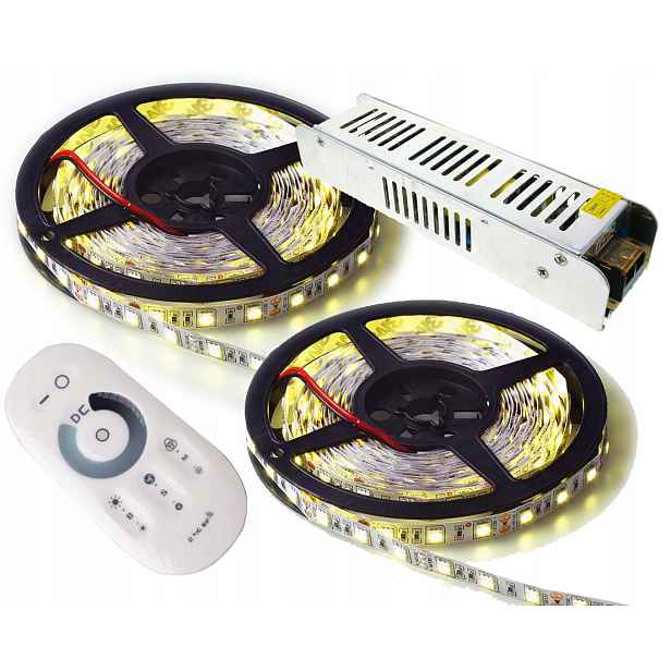 Set 10 m Led pásek 5050 Neutrální P. Dotykový