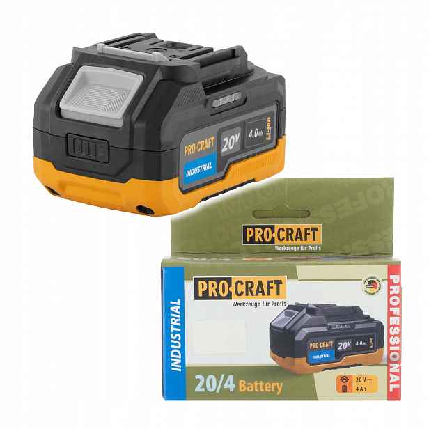 Akumulátor 20V Li-ion, 4000mAh, Procraft 20/4 Industrial