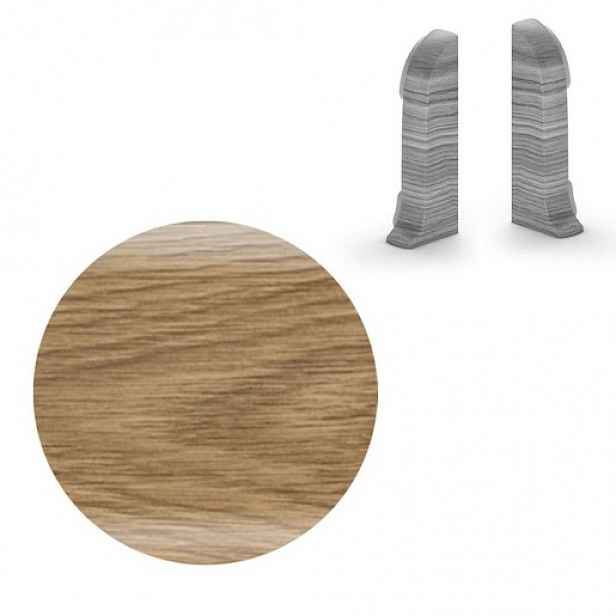 Koncovka k soklu Naturel dub antika , PVC délka 0,5 cm, výška hrany 56 mm, NATNGTKD3