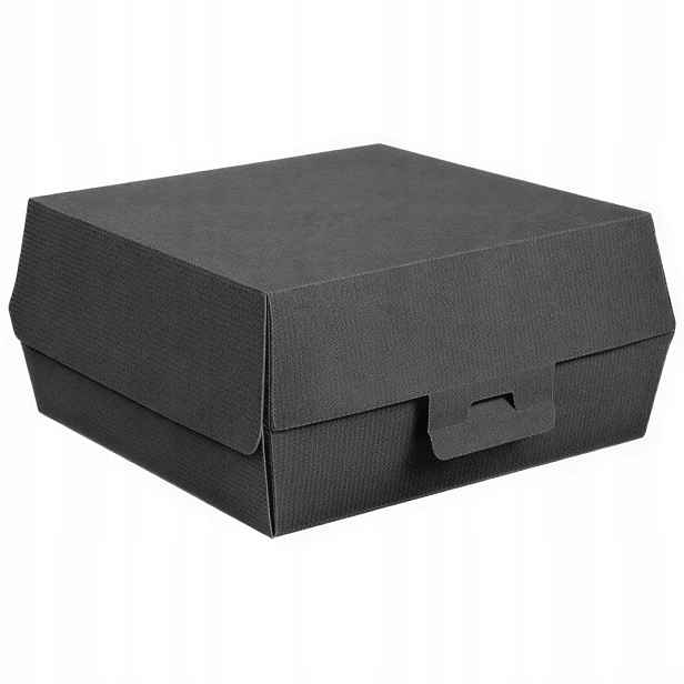 Termobox Burger černý, velikost „XL“, 17,6 x 16,8 x 7,8 cm, 50 ks