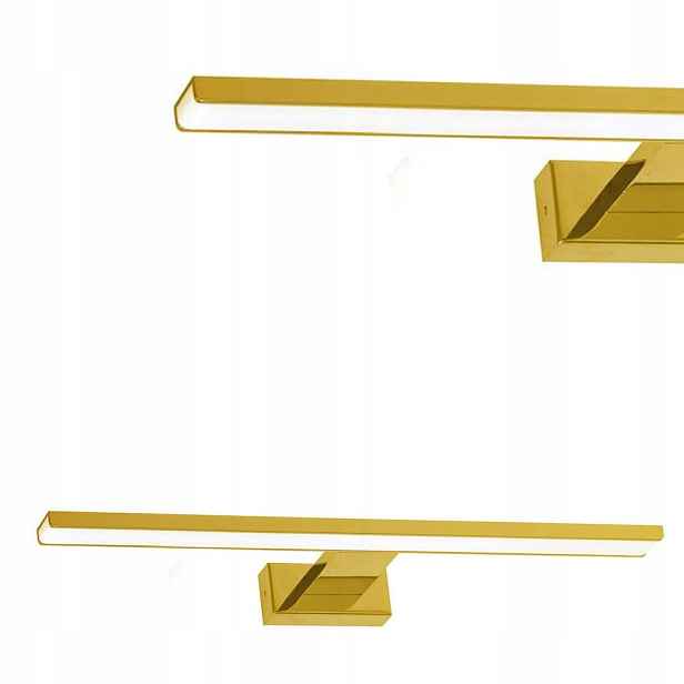 Zlaté nástěnné svítidlo nad zrcadlo do koupelny Shine Gold 13,8W Led 60 cm IP44 Milagro