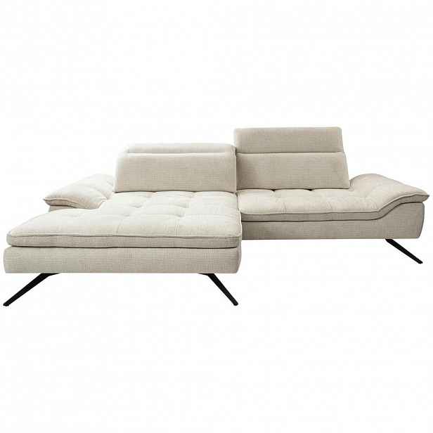 Stylife ROHOVÁ SEDAČKA, textil, béžová