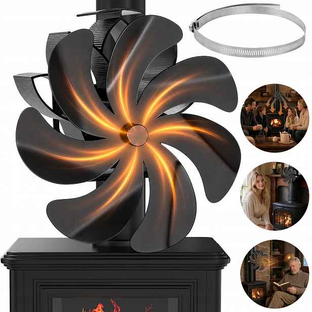 Krbový Ventilátor, Termoelektrický Ventilátor Napájený Teplem Do Krbu