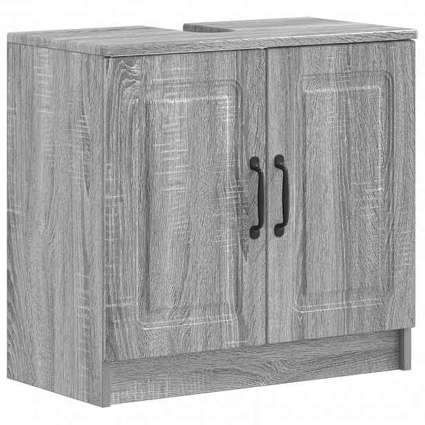 vidaXL Skříňka pod umyvadlo UTRECHT Šedý Sonoma 59,5 x 31,5 x 59 cm