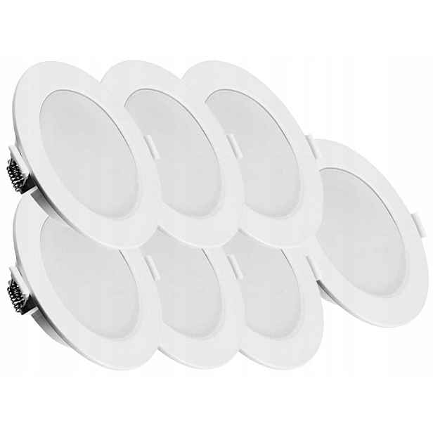 7x Lampa Zápustné svítidlo Panel Svítidlo Slim Led 6W Barva Studená 6500K